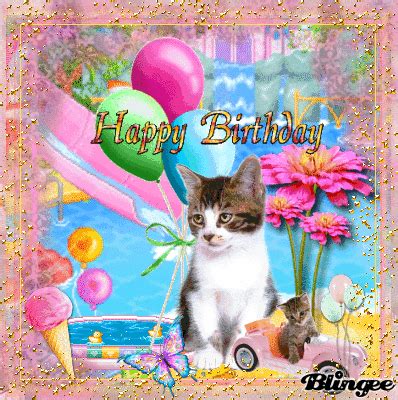 cats singing happy birthday gif - Carma Seward