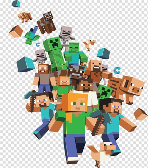 Download High Quality Minecraft Logo Clipart Friendly Character