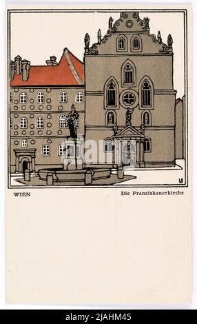 Postcard of Wiener Werkstätte No 138 Vienna The Franziskanerkirche