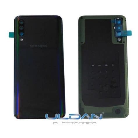 COPERCHIO COPRI BATTERIA BACK COVER PER SAMSUNG A50 SM A505 NERO