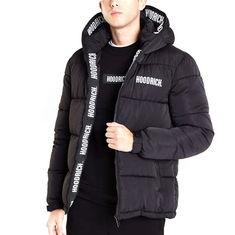 Hoodrich Hoodrich Og Infield Black Puffer Jacket Hoodrich From Club Jj Uk