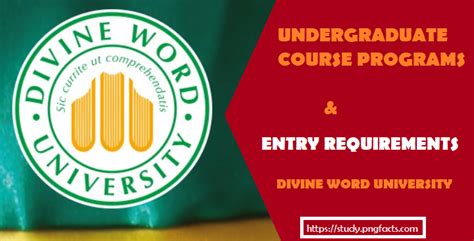 Divine Word University Undergraduate Course Programs and Entry Requirements - Study in PNG