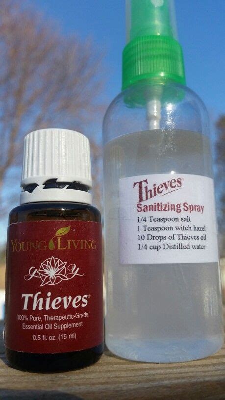 Thieves sanitizing spray | Thieves oil, Essential oils, Pure essential oils