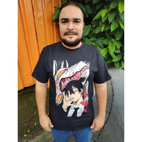 Camiseta Aki Hayakawa Chainsaw Man Camiseteria Gêmeas do Cadu