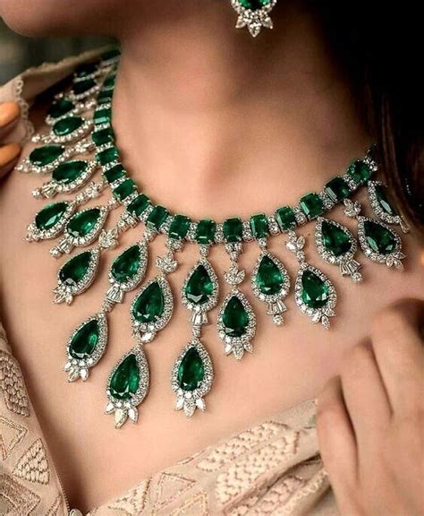 Syn Emerald Statement Collar Necklace Fine Silver Handcrafted Women