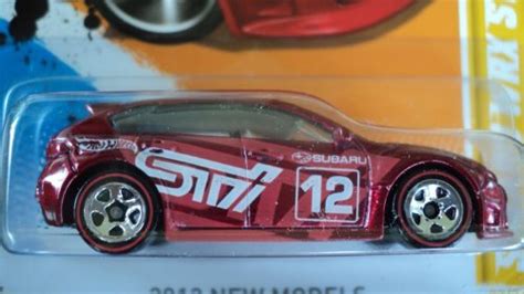 楽天市場ホットウィール マテル ミニカー ホットウイール SUBARU WRX STI w REDLINES Hot Wheels 2012 New Models 33 50