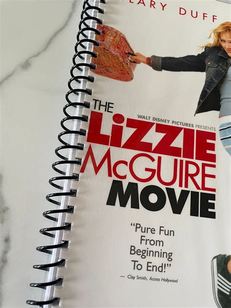 The Lizzie Mcguire Movie Vhs Upcycled Spiral Bound Notebook Journal