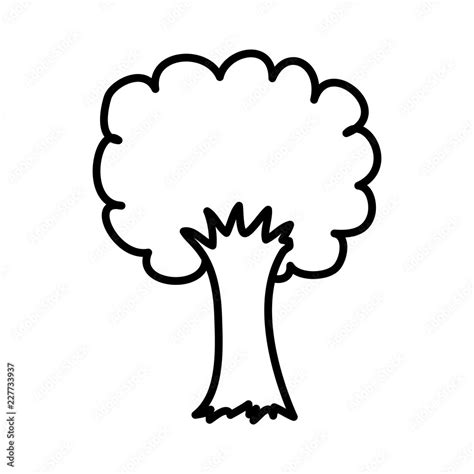 cute tree drawing icon Stock Vector | Adobe Stock