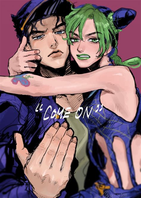 Kujo Jotaro And Kujo Jolyne Jojo No Kimyou Na Bouken And 2 More Drawn