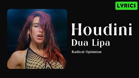 Dua Lipa Houdini Lyrics Youtube