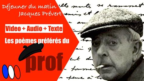 🇫🇷 Les Poèmes Du Prof Déjeuner Du Matin Jacques Prévert French Poem