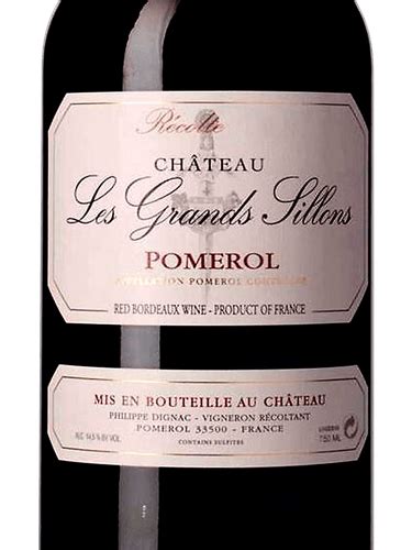 Château Les Grands Sillons Pomerol Vivino Hong Kong