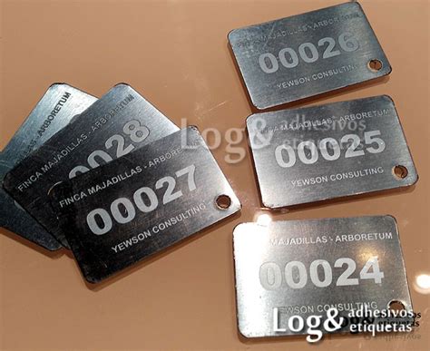 Placas de aluminio para identificación KKS