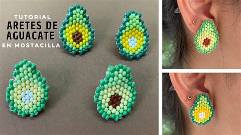 Aretes De Aguacate En Mostacilla Chaquira Paso A Paso Youtube