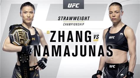 Rose Namajunas Vs. Zhang Weili (c) Women’s Strawweight UFC 261