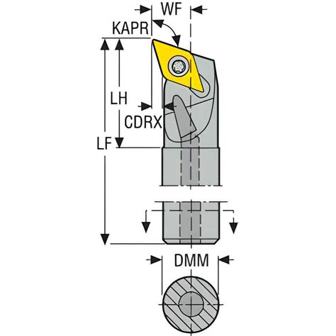 Seco Indexable Boring Bar A Q Sdqcl R Mm Min Bore Dia