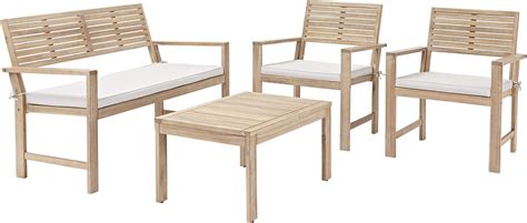 NATERIAL Gartenmöbel Set Solis Gartenlounge 4 Personen Balkon