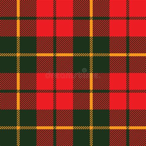 Tartan Fabric Texture In A Square Pattern Seamless Stock Vector Image