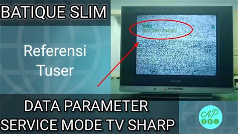 Data Parameter Service Mode Tv Sharp Slim Batique Slim Youtube