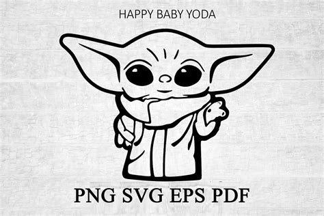 Baby Yoda Birthday SVG