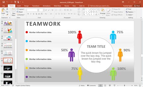 Animated Teamwork PowerPoint Template