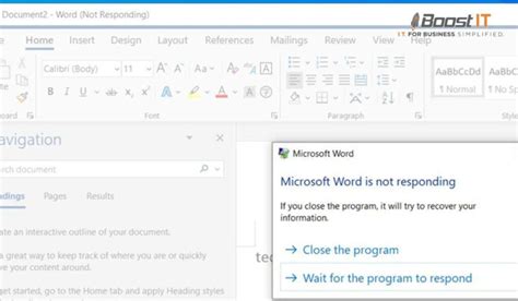 Why Is Microsoft Word Not Responding On Windows Or Mac Boost It