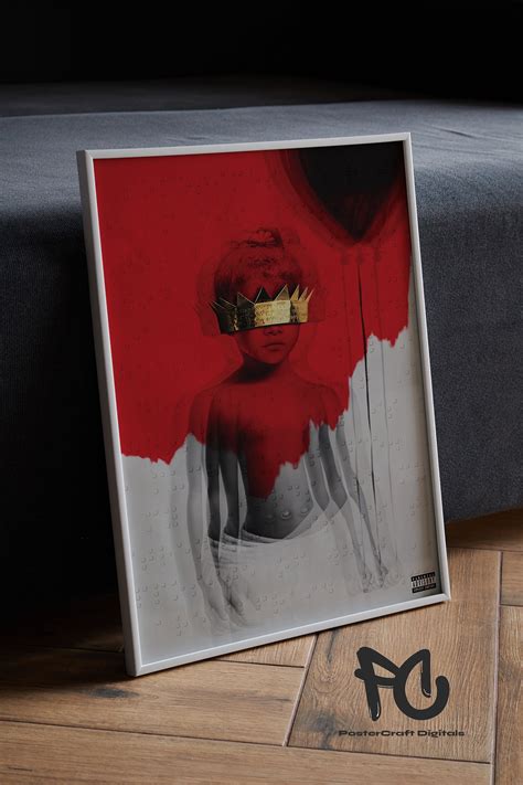 Rihanna Album Cover Poster Rihanna Anti Wallpaper Digital Print Poster ...