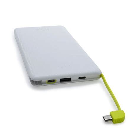 Carregador Portátil Kaidi Power Bank Slim KD951 10000mAh Branco Camicado