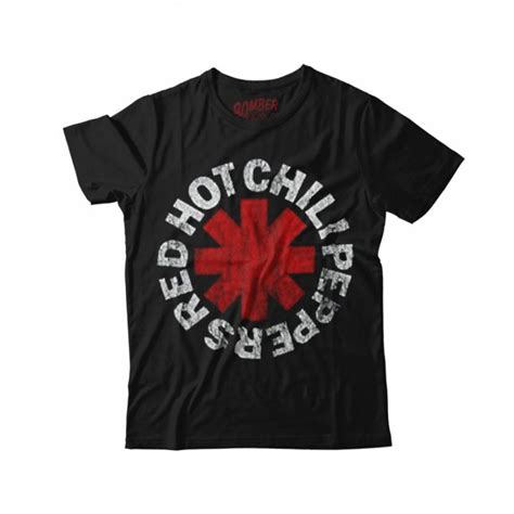 Camiseta Red Hot Chili Peppers Bomber Juvenil |Back in Black