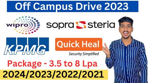 Wipro Recruitment Kpmg Wipro Off Campus Drive Quick Heal