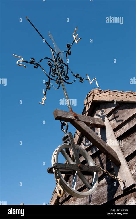 Very Ornate Weather Vane On A Wooden Building In The Isle Of Wight