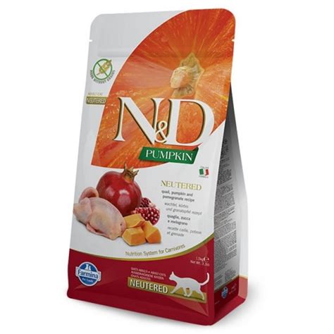 Farmina N&D Pumpkin Cat QUAIL NEUTERED 1.5kg – Welcome to Tommy's Pet ...