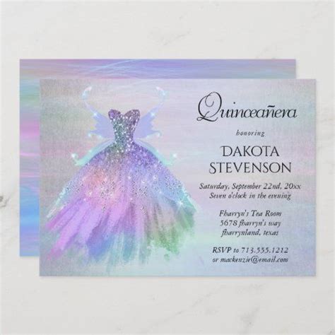 Ethereal Iridescent Fairy Wing Gown Quinceanera Zazzle Com Artofit