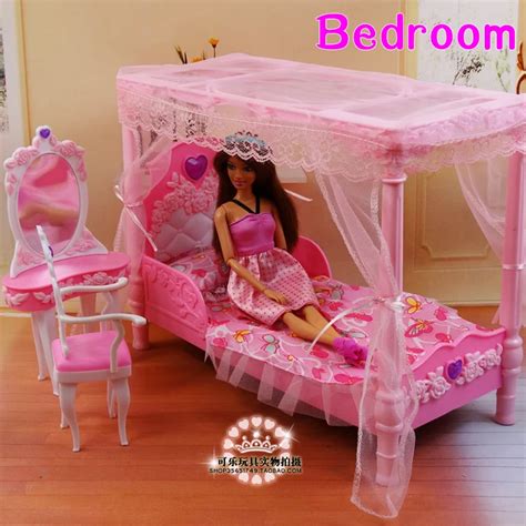 Bonecas Acess Rios De M Veis Princesa Cama Vestimenta Conjunto Para