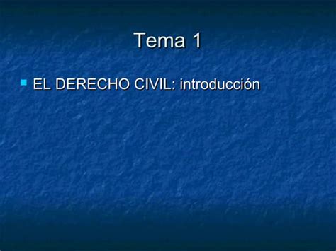 El Derecho Civil Ppt