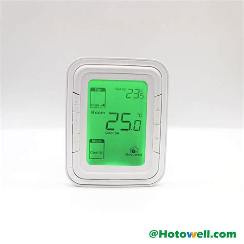 Hotowell T6861 Three Speed Fan Coil Thermostat With Lcd Screen