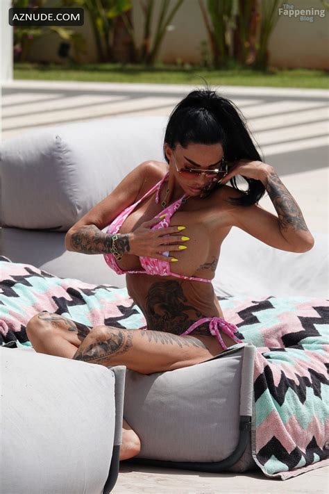 Katie Price Sexy Spotted Topless And Showing Off Her Sizzling Assets In Hot Pink Bikini Aznude