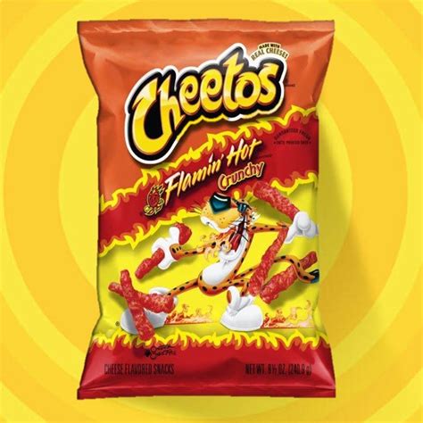 Cheetos Flamin Hot Crunchy Cheese Snack 226g Usa Shopee Thailand