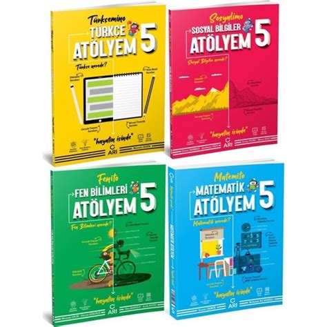 Arı Yayıncılık 5 sınıf Atölyem Set 4 Kitap Kitabı ve Fiyatı