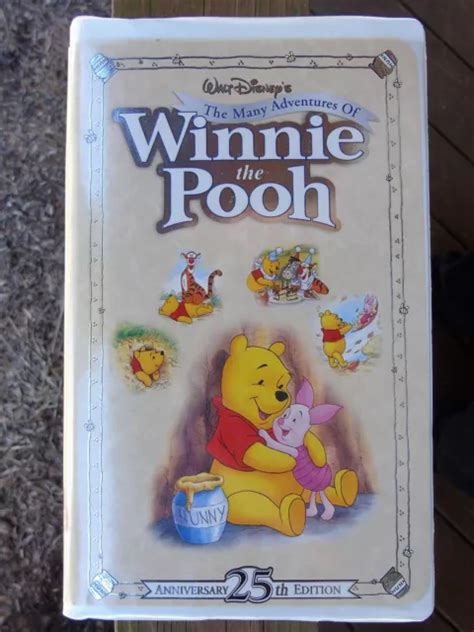 The Many Adventures Of Winnie The Pooh Vhs 25th Anniversary Edition Walt Disney £8 47 Picclick Uk