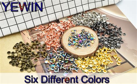 Amazon Rainbow Tubular Double Cap Rivets 9mm Rainbow Metal