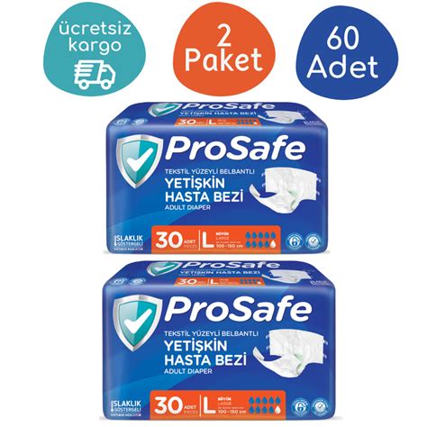 Prosafe Belbantlı Hasta Bezi Büyük L 60 Adet