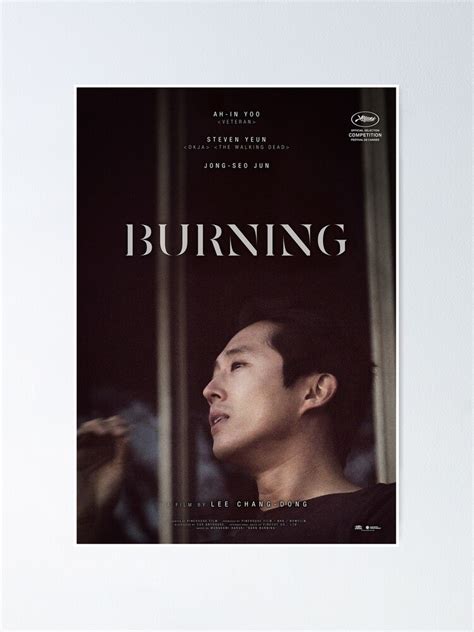 "Burning Movie Poster" Poster for Sale by seymadag | Redbubble