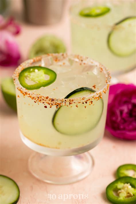 Cucumber Jalapeño Margarita 40 Aprons