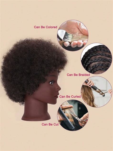 African Mannequin Head Curly Cosmetology Manican Mannequins Heads With