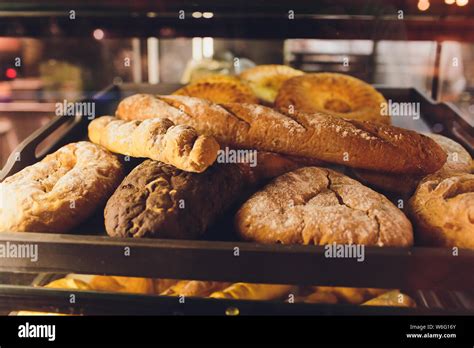 Variety of baked products at a supermarket Stock Photo - Alamy