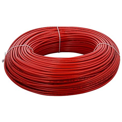 Buy Polycab 1 5 Sqmm Single Core Fr Red Copper Pvc Insulated Flexible Cable Length 100 M