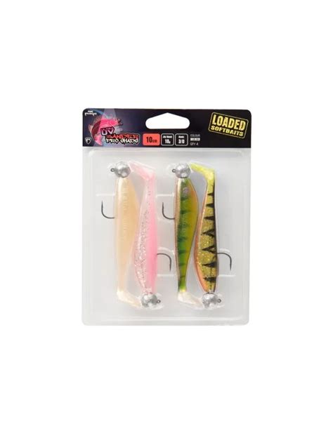 Pack Leurres Uv Zander Pro Shad Cm Loaded Fox Rage P Che Natusport