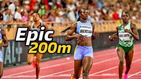 Wow Shericka Jackson Battles Kambundji In Epic 200m At Rabat Diamond