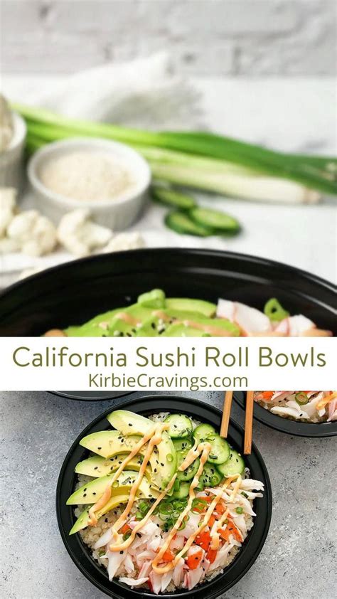 California Sushi Roll Bowls With Cauliflower Rice Meal Prep Artofit